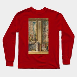 Section of a wall, Tapestry Room, Palace of Fontainebleau Long Sleeve T-Shirt